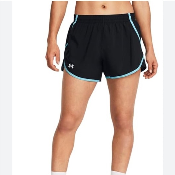 Under Armour Pants - Under Armor Classic Black & Blue Fly By Shorts